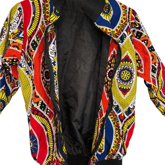 Handmade colorful patterned jacket. - Picture 3 of 3